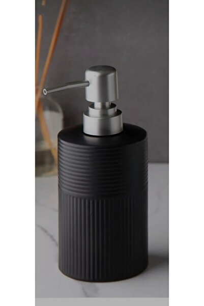 Mabeyn Δοχείο υγρού σαπουνιού πολυτελείας από πορσελάνη Μαύρο