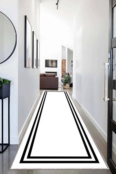 Pelangi Geometrik Desenli Dijital Baskı Yıkanabilir Kaymaz Taban Etnik Kilim ...