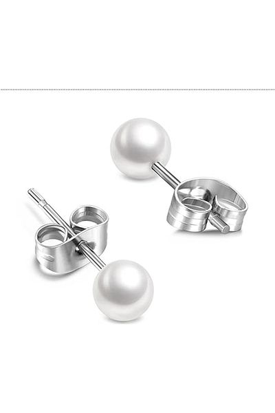Öte Beri Hayallerin Ötesi Öteberi Silver 316 L Stainless Tarnish Antiallergic 1 Pair Bulk Earrings Set