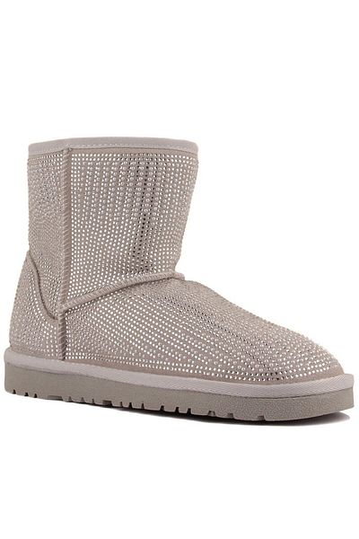 Guja Shimmering Stoned Fur Lined Boots (Mold Size 1)