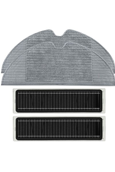 srfn ticaret Xiaomi 2C - Set de 2 cârpe pentru mop și filtru Hepa cu cărbune ...