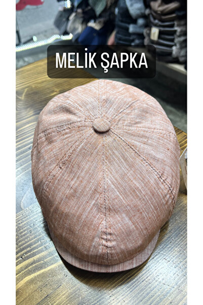 Melik şapka YAZLIK KETEN İNGİLİZ KASKET ERKEK ŞAPKA