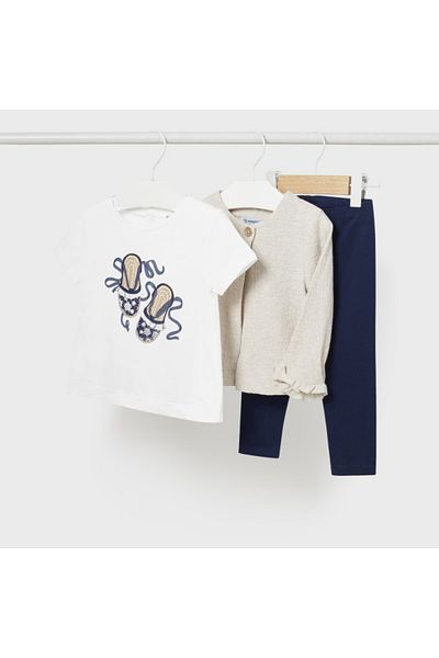 MAYORAL Baby Girl 3-Piece Tights Set Navy Blue L24Y1732