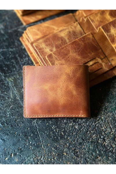 zarif atölye Genoa genuine Leather wallet portfolio handmade leather