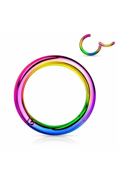 Öte Beri Hayallerin Ötesi 316L Surgical Steel - Antiallergic Cartilage Tragus Helix, Lock Ring Earring Piercing, 1 Piece