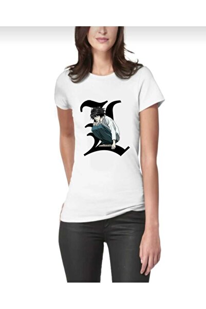 PERISENSE Tricou oversize cu imprimeu unisex Anime Death Note L Lawliet