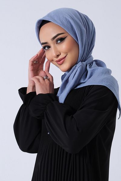 HAREM SCARF Şal Amor Albastru Denim
