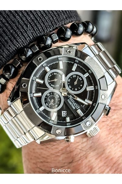 Ferrucci Functions Active Steel Strap Silver Color Men's Wristwatch + bracelet