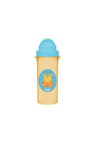 Wee Baby Friends Glass with Straw Orange Giraffe 300 ML