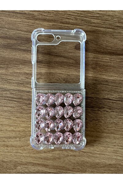 Case collection Samsung galaxy flip 5 kristal taşlı korumalı kapak