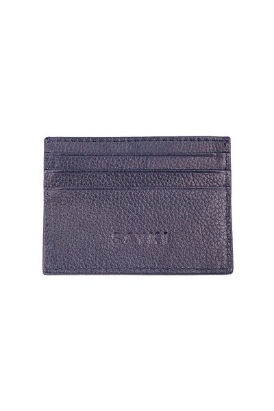 Hatemoğlu Δερμάτινο πορτοφόλι Navy Blue Floater