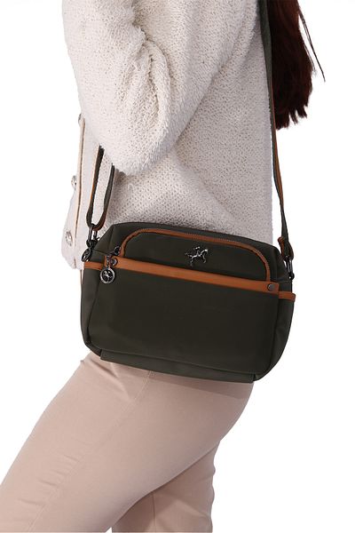 Nas Bag byHAKAN nas geantă-1029 GEANT BROSDOP PENTRU FEMEI SATINAT BUZY GREEN