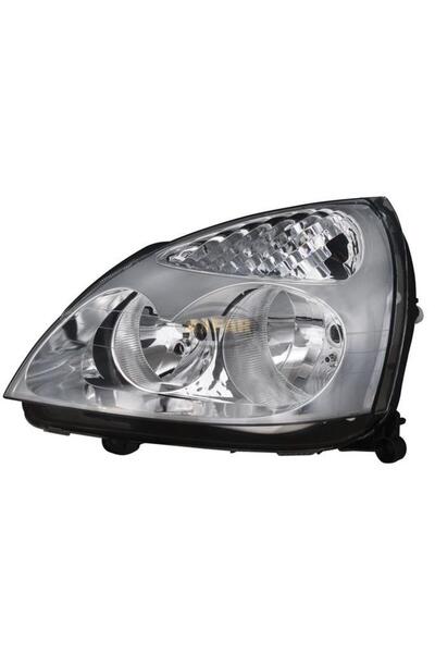 DELCO RENAULT CLİO 2 SOL ÖN FAR MANUEL AYARLI KROM ÇERÇEVE 2001--2009