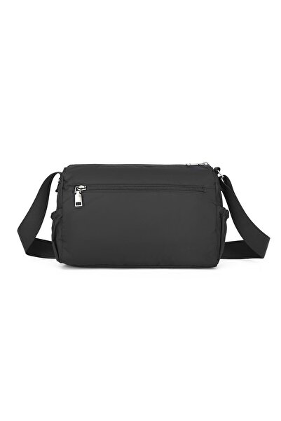 Getcho Beatriz Women's Black Waterproof Checkered Pattern Polyester Crossbody Bag Multi-Compartment, Adjustable Strap