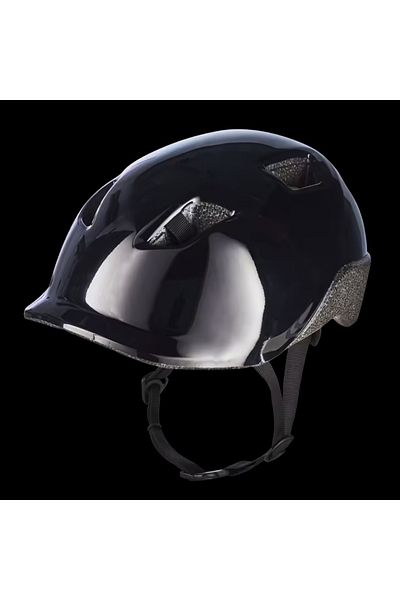 Decathlon BTWIN Children's Bicycle Helmet - Black - KH100