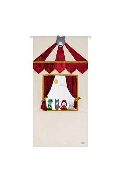 Tale Of Magic Kukla Tiyatrosu Bordo Altın Kırmızı Başlıklı Kız Maxi Set