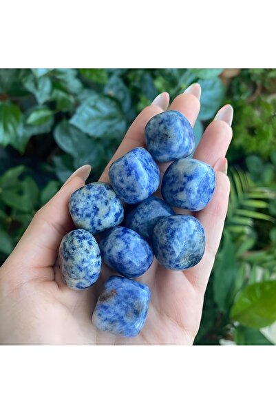 Elifsu Jewelry Sodalit Taşı Tamburlanmış Doğal Taş