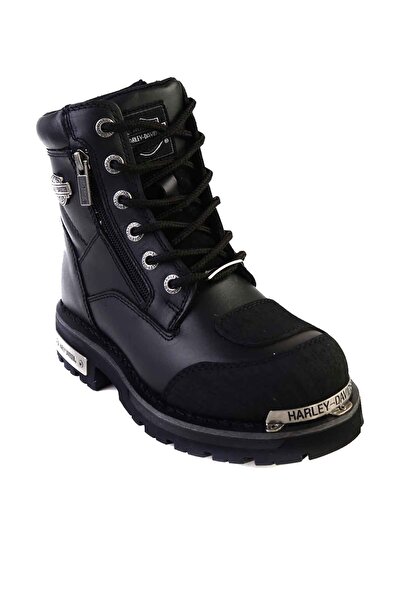 Harley Davidson Black Hakiki Deri Kadın Bot & Bootie M0777037103