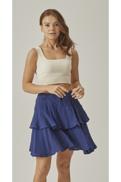 MUTİR МУСЛІНОВА СПІДНИЦЯ З ВОЛАНАМИ ТА ГУМОВИМИ РЕБРАМИ