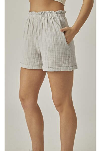 MUTİR МУСЛІН З ВИСОКОЮ ТАЛІЄЮ КИШЕНІ ПОДВІЙНІ ЖІНОЧІ ТРУСИКИ