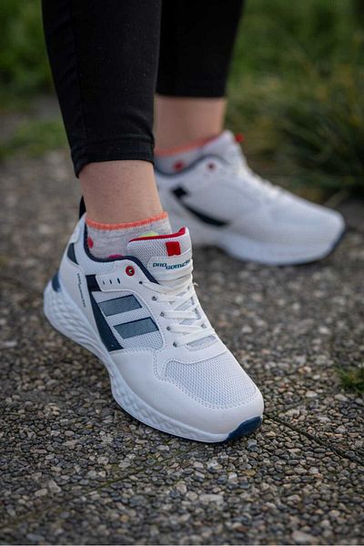 Weynes Unisex White Curved Sole Orthopedic Daily SneakerWsb0712