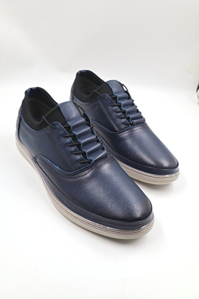 nazenintasarımlar Men's Inner Outer Genuine Leather Ultra Comfortable Lightweight Seasonal Black Casual Shoes