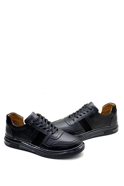 grado Men's Casual Sneakers - Genuine Leather, Black 7012