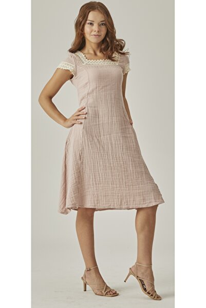 MUTİR ΦΟΡΕΜΑ ΜΙΝΙ ΜΗΚΟΥΣ ΣΤΑΪΛ ΜΟΥΣΛΙΝΑΝΤΕΜΠΕΑΡΕΣ ΝΤΕ "Λ Δαντέλα Ι "Ε " Με τσ...