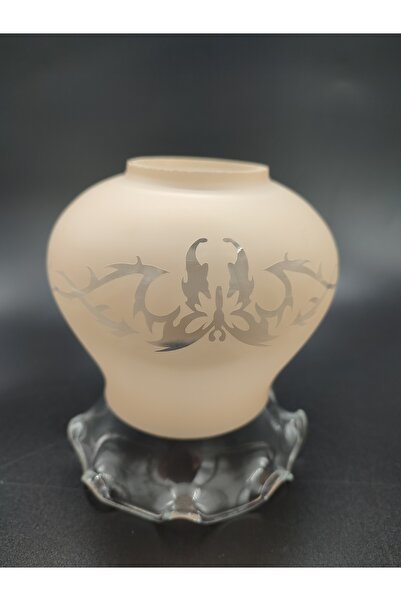 KUĞULU AVİZE CAMI.SOMON-ŞEFFAF RENKTE ,ÇİÇEKLİ.8,VOLANLI.(E.27)Normal ampule ...