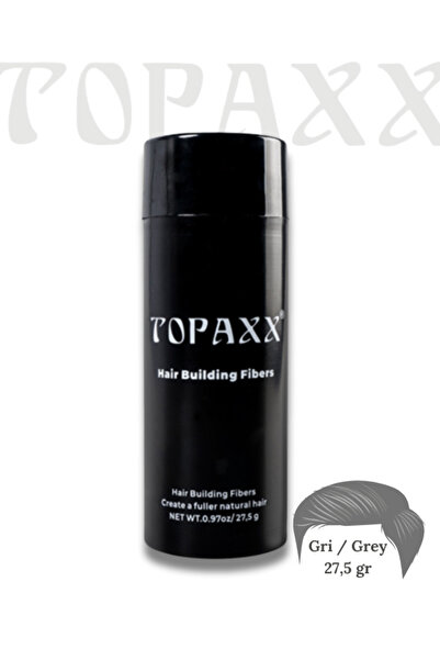 Topaxx Gri/grey Saç Kapatıcı Dolgunlaştırıcı Fiber Topik Tozu 27,5gr