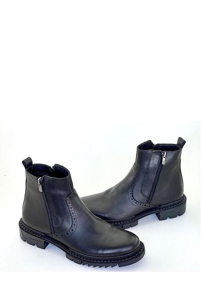 grado Genuine Leather Men's Daily Boots Black 5920