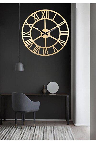 Romano Roma Rakamlı Metal Duvar Saati 1,5 mm Kalınlık 60 x 60 cm