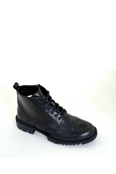 grado Genuine Leather Men's Boots Black Color 4913