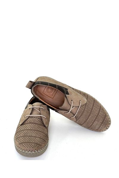 grado Genuine Leather Men's Summer Perforated Comfort Sand Color 910-32