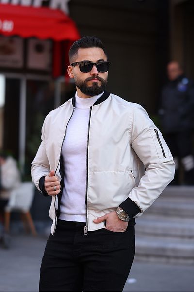 S&M CLOTHİNG New Season Men's Waterproof Seasonal Jacket