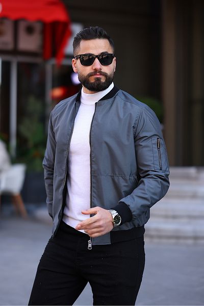 S&M CLOTHİNG New Season Men's Waterproof Seasonal Jacket