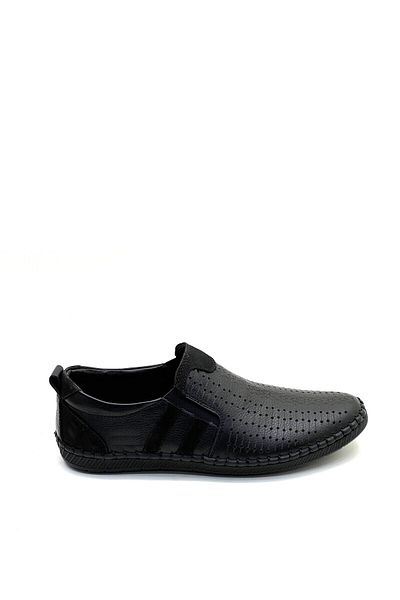 grado Genuine Leather Men's Summer Shoes Black Color 170-18