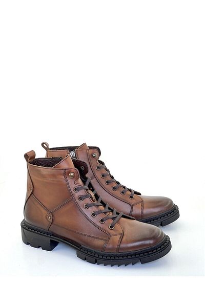 grado Genuine Leather Men's Daily Boots Brown 4966