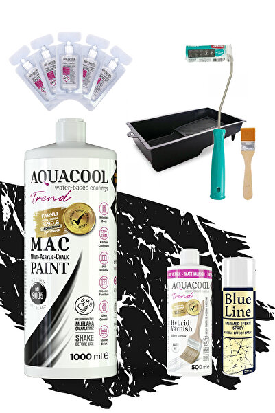 Aquacool Trend Akrilik Boya Seti - Fayans Boyama Seti - Tezgah Boyama Seti - ...