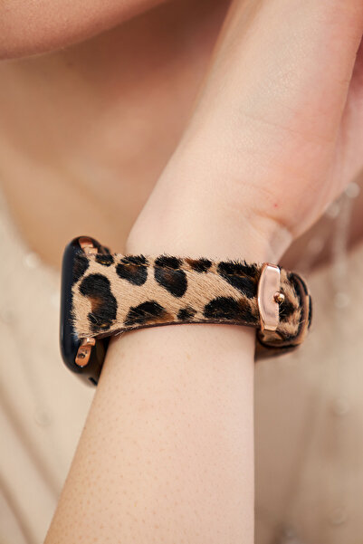 vagave سوار ساعة نسائي من الجلد متوافق مع ساعة Apple مقاس 38 ملم - 42 ملم - V...