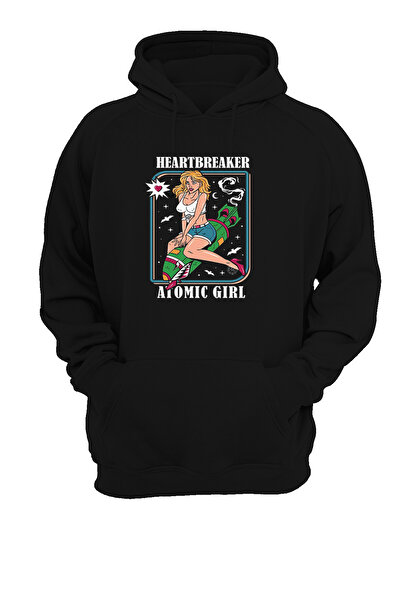 remonz Atomic Girl με στάμπα, 3 κλωστές. Ανυψωμένο, Fleece Εσωτερικά, Χοντρό, (600 γρ.) Φούτερ