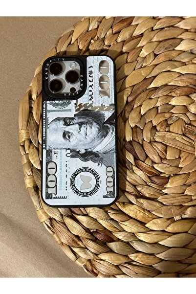 HYPERSOFT Iphone 15 Pro Max (6.7 inç) Uyumlu Casefity Aynalı Kılıf Dolar Para...