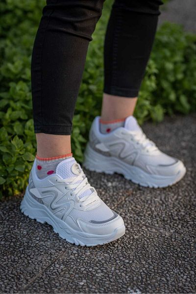 Weynes Women's White Wave Almera Orthopedic Casual Sports Shoes wsb0724