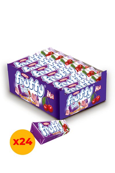 TAYAŞ Frutty Midi with Soft Candy - 20 g X 24 Pieces Boxed