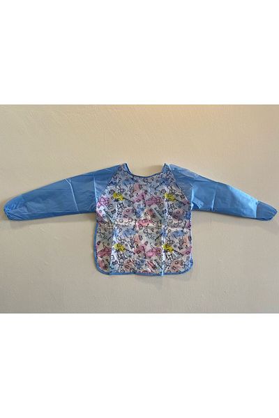 Nova Color Blue Student School Patterned Large Painting Apron