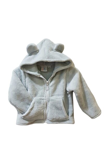 Alpar Tekstil Hooded Soft Plush Welsoft Girl-Boy-Baby Jacket / Mint