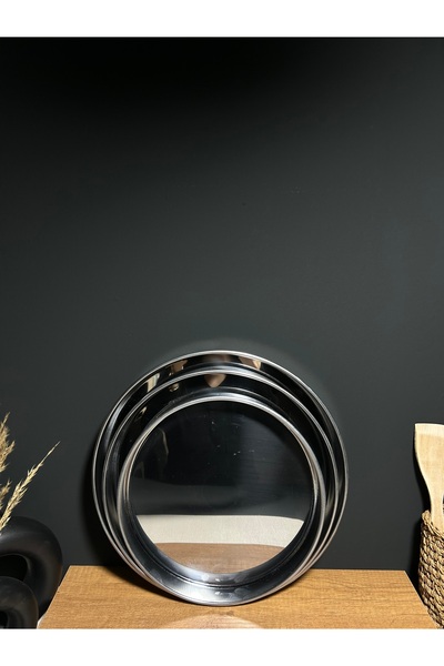 BENA LİFE Steel 3-Piece Tray & Oven Tray 26 30 32 CM