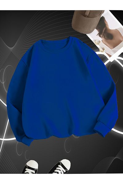 mw memowear Унисекс суитшърт с кръгло деколте 2ip Saxon Oversize Boyfriend