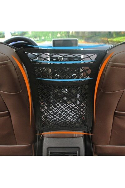 Genel Markalar Araç Koltuk Arası Düzenleyici Örgü Organizer Elastik File - EG...