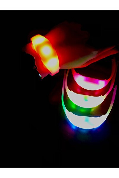 electroist Led Işıklı Bileklik- 200 Adet- Ayarlanabilir Kordonlu (PARTİ, DÜĞÜ...